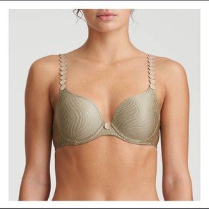Marie Jo Women's Sz 36C L’Aventure Tom Green Zebra Print Underwire Bra